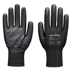 gant nitrile tungstène f21 - taille xs - noir - portwest