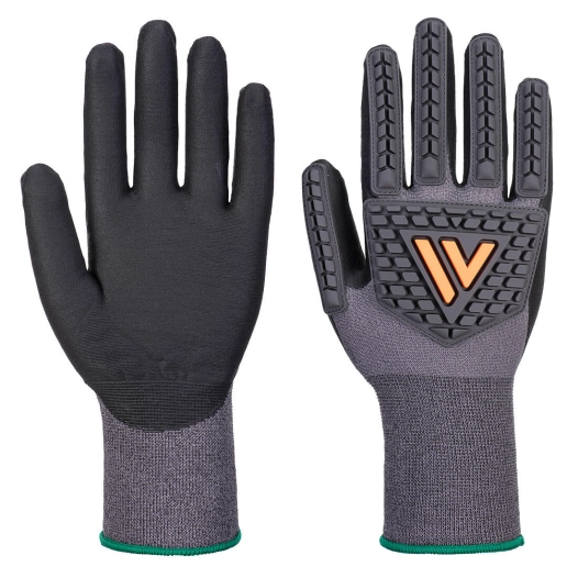gant impact grip 15 nitrile - taille xl - noir - portwest