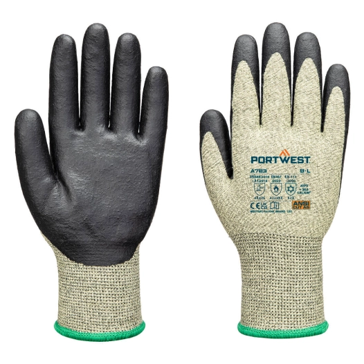 gant arc grip 13e niveau 3 - taille s - vert/noir - portwest