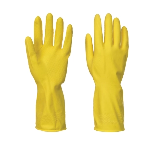 gant latex de ménage (240 paires) - taille xl - jaune - portwest
