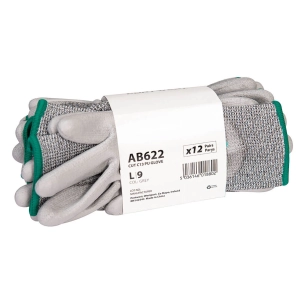 gant pu cut c13 (pk12) - taille xl - gris - portwest