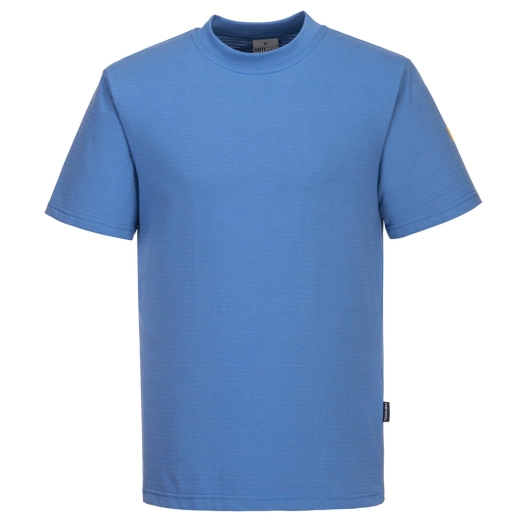 t-shirt antistatique esd - taille 5xl - bleu hamilton - portwest