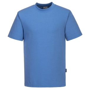t-shirt antistatique esd - taille xs - bleu hamilton - portwest
