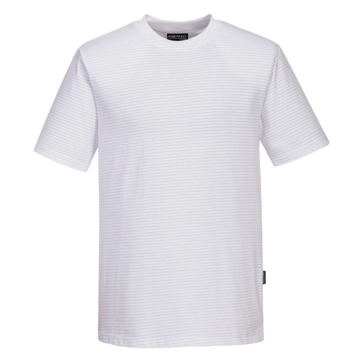 t-shirt antistatique esd - taille xs - blanc - portwest