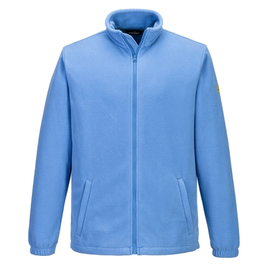 polaire antistatique esd - taille xxxl - bleu hamilton - portwest
