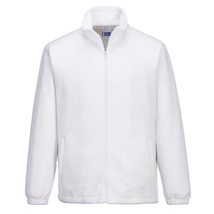 polaire antistatique esd - taille l - blanc - portwest