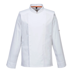 veste cuisine meshair pro l/s - taille xs - blanc - portwest