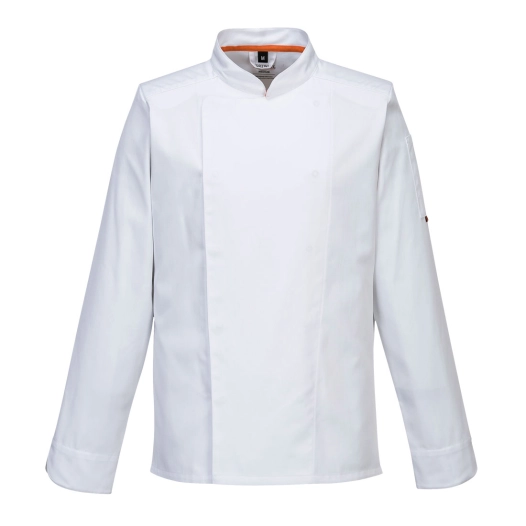 veste cuisine meshair pro l/s - taille xxs - blanc - portwest
