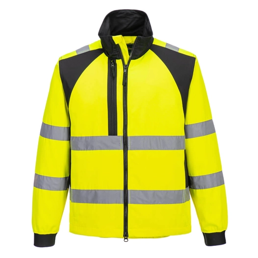 veste de travail wx2 eco hi-vis - taille s - jaune/noir - portwest