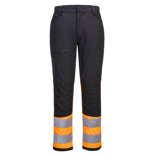Pantalon de travail stretch hv classe 1 eco wx2 - taille 42 - orange/noir - PORTWEST
