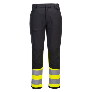 Pantalon de travail stretch hv classe 1 eco wx2 - taille 54 - jaune/noir - PORTWEST