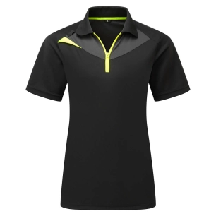 polo femme manches courtes dx4 - taille xs - noir - portwest
