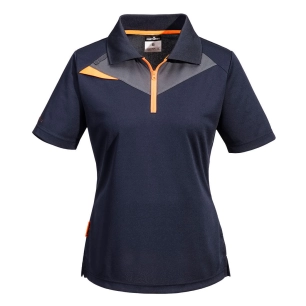 polo femme manches courtes dx4 - taille xl - marine foncé - portwest