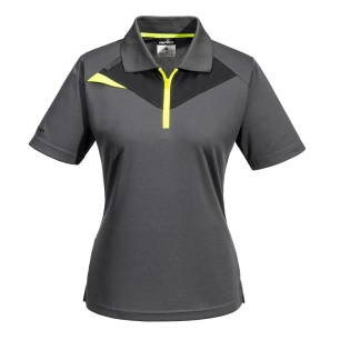 polo femme manches courtes dx4 - taille m - gris métal - portwest