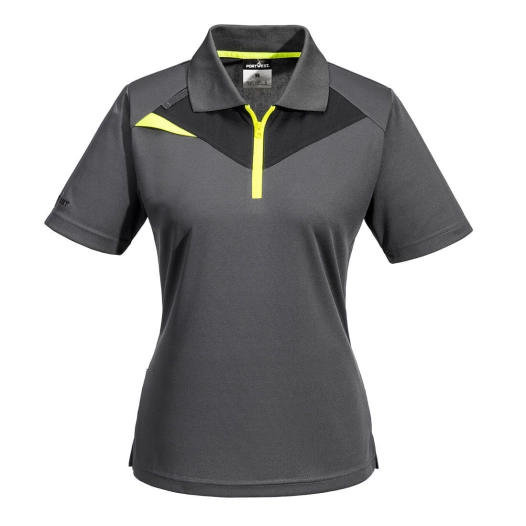 polo femme manches courtes dx4 - taille xs - gris métal - portwest
