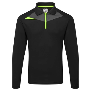 polo dx4 manches longues - taille xxl - noir - portwest