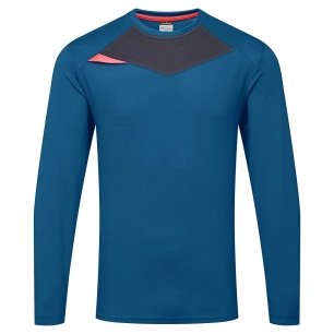 t-shirt dx4 manches longues - taille m - bleu metro - portwest