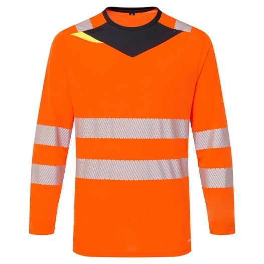 t-shirt dx4 haute visibilité ml - taille xxxl - orange/noir - portwest