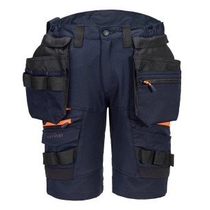 bermuda holster amovibles dx4 - taille 28 - marine foncé - portwest