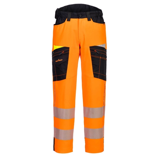 Pantalon de travail stretch dx4 hv - taille 40 - orange/noir - PORTWEST