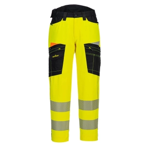 Pantalon de travail stretch dx4 hv - taille 36 - jaune/noir - PORTWEST