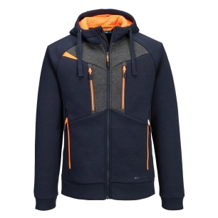 sweat à capuche zippé dx4 - taille xl - marine foncé - portwest