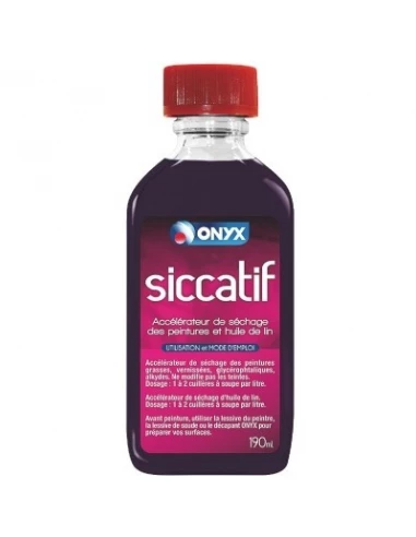 Siccatif sans plomb bouteille 190 ml - ONYX