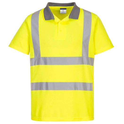 polo eco haute visibilité (pack de 6) - taille xxxl - jaune - portwest