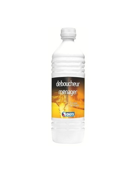 6 Déboucheur ménager soude et ammoniaque bouteille 1 litre - ONYX