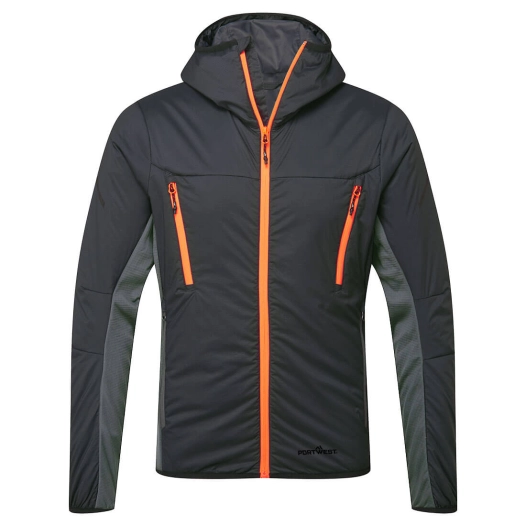veste hybride isolée ev4 - taille l - gris métal tall - portwest