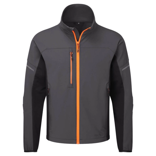 veste de travail ev4 stretch - taille 4xl - gris métal - portwest