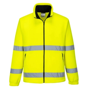 polaire coupe vent hv - taille m - jaune - portwest