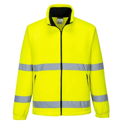 polaire coupe vent hv - taille xxl - jaune - portwest