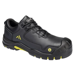 chaussure basse apex s3s esd hro sr sc fo - taille 36 - noir/jaune - portwest