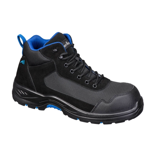 brodequin s3l hro sr fo - taille 42 - noir/bleu - portwest