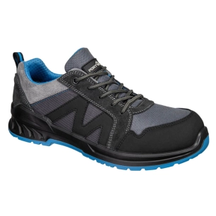 chaussure composite s1ps sr fo - taille 46 - noir/bleu - portwest