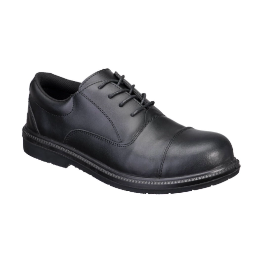 steel action leather executive shoe s3 sr fo - taille 47 - noir - portwest