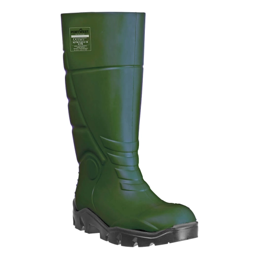 botte pu s5 ci fo - taille 38 - vert - portwest