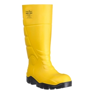 botte pu s5 ci fo - taille 37 - jaune - portwest