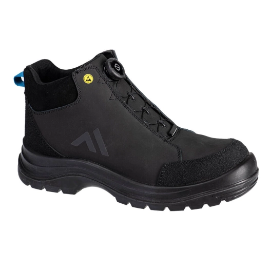 bottine composite ridge s3s esd sr fo - taille 37 - noir/bleu - portwest