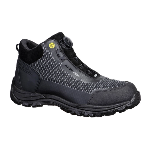 girder composite mid boot s3s esd sr fo - taille 37 - noir/gris - portwest