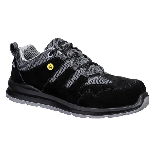 chaussure esd composite s1 sr fo - taille 48 - noir/gris - portwest