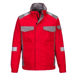 veste bizflame ultra bicolore - taille m - rouge - portwest