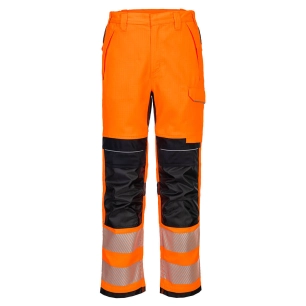 Pantalon de travail pw3 modaflame hvo - taille 36 - orange/noir - PORTWEST