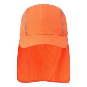 casquette de protection solaire respirante - orange - portwest