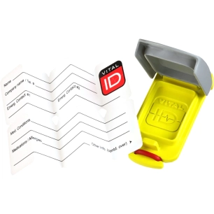 porte-badge universal fit id - jaune - portwest