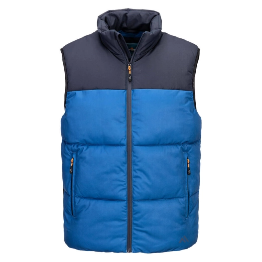 kx3 bodywarmer isolé baffle - taille m - quartz / marine foncé - portwest