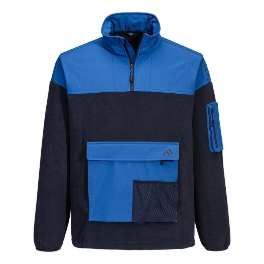 polaire kx3 1/4 zip - taille l - marine foncée / quartz - portwest