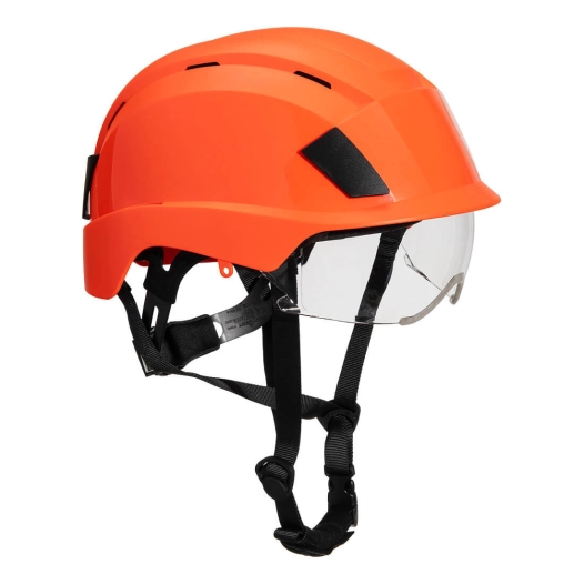 casque à lunette intégrée - orange - portwest