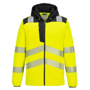polaire technique hi-vis pw3 - taille 4xl - jaune/noir - portwest
